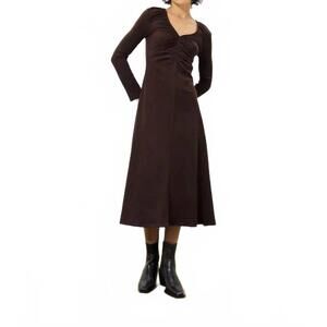 NEW FRNCH women's mae dress in chocolate